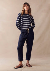 Linen Luxe Pants - Navy